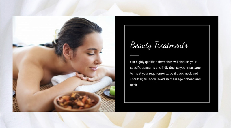 Spa relax time  Web Page Design