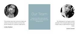 Girls From Our Team Free CSS Website Template