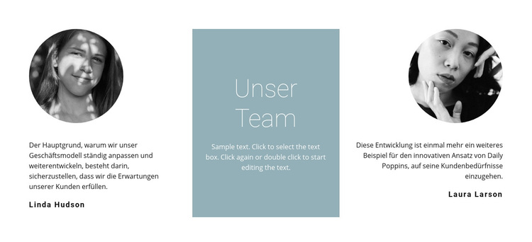 Mädels aus unserem Team WordPress-Theme