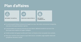 Maquette De Site Web Gratuite Pour Business Plan En Trois Parties