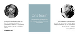 HTML-Website Voor Meisjes Van Ons Team