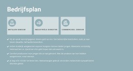 Businessplan In Drie Delen - HTML Website Builder