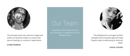 Girls From Our Team - Creative Multipurpose One Page Template