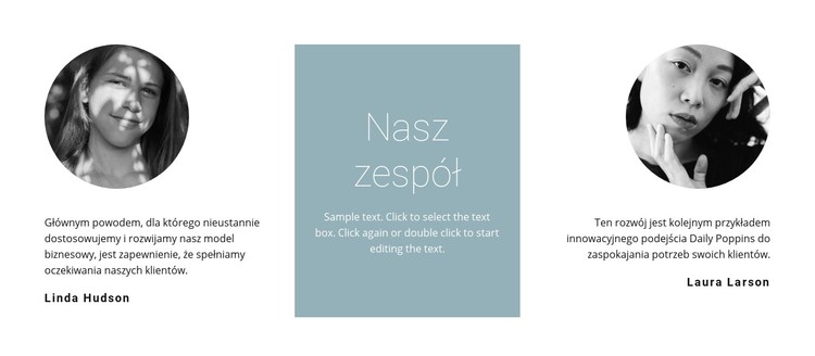 Dziewczyny z naszego zespołu Szablon CSS