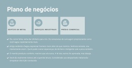Plano De Negócios Em Três Partes - Modelos De Sites