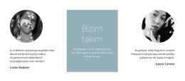 Ekibimizden Kızlar - Free HTML Website Builder