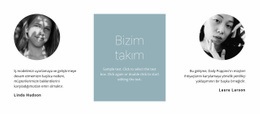 Ekibimizden Kızlar -Web Sitesi Modelini Kullanmaya Hazır