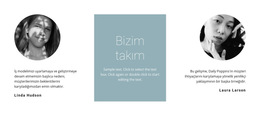 Ekibimizden Kızlar - Ücretsiz Css Teması