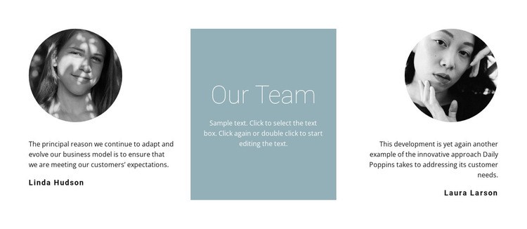 Girls from our team Webflow Template Alternative