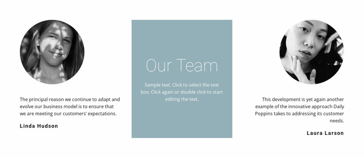 Girls from our team Website Builder Templates