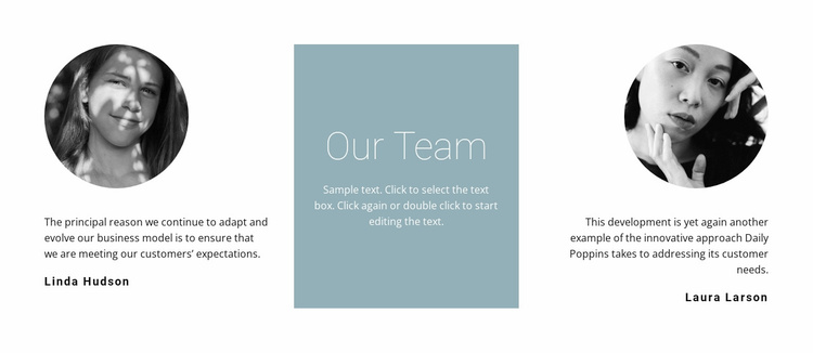 Girls from our team Website Template