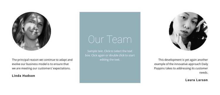 Girls from our team Wix Template Alternative