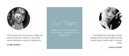 Girls From Our Team - Ultimate WordPress Theme