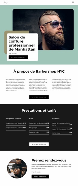 À Propos Du Salon De Coiffure De Manhattan - Conception De Sites Web Professionnels