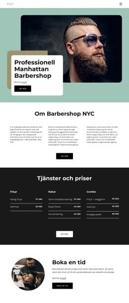 Om Manhattan Barbershop HTML-Mall