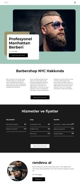 Manhattan Berber Hakkında Için Duyarlı HTML5