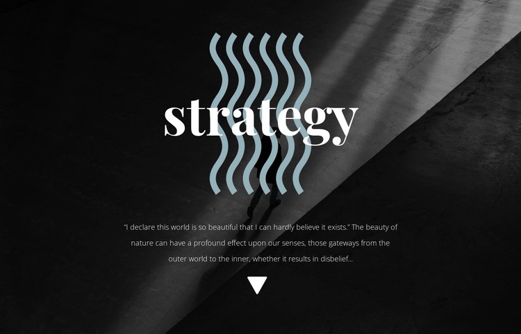 Strategy CSS Template