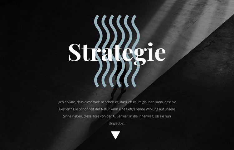 Strategie CSS-Vorlage