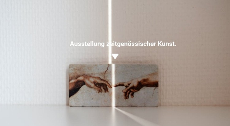 Ausstellung von Gemälden Eine Seitenvorlage