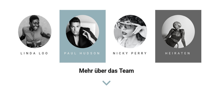 Vier Leute aus dem Team HTML-Vorlage