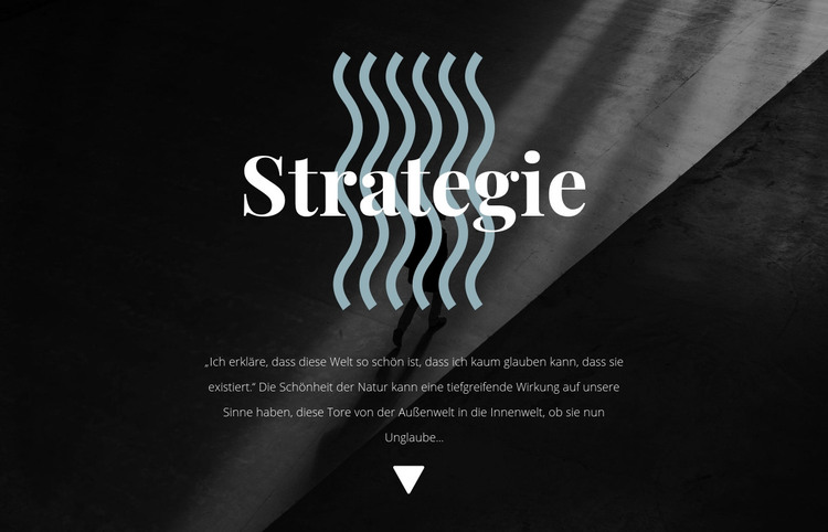 Strategie HTML-Vorlage