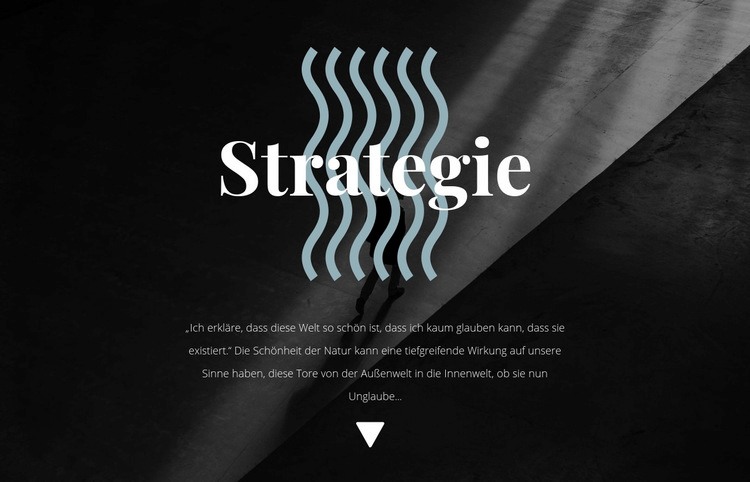 Strategie HTML5-Vorlage