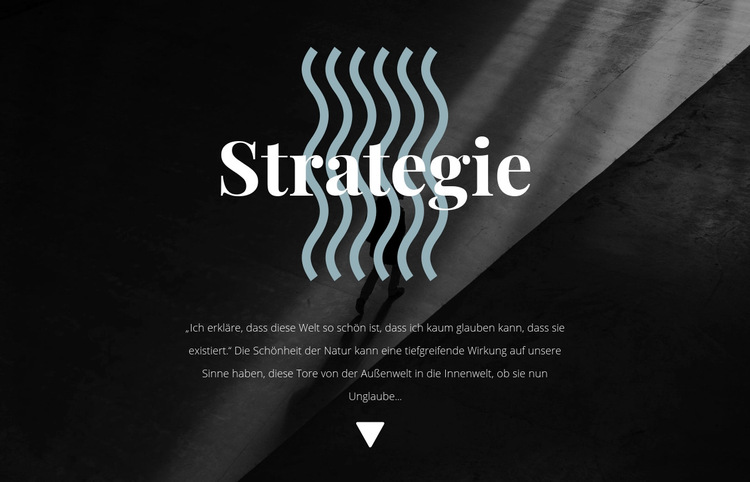 Strategie Website-Vorlage