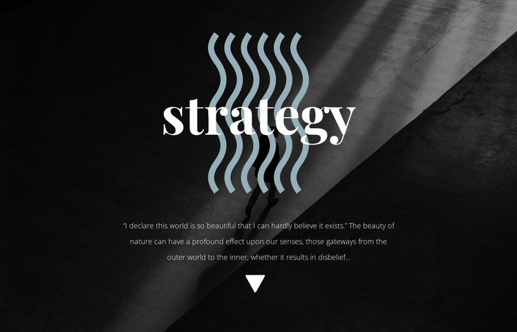 Strategy Elementor Template Alternative