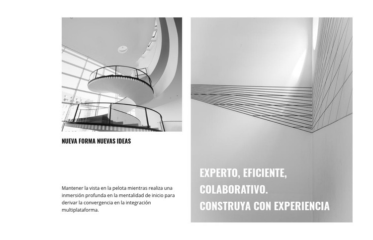 Creando algo nuevo Maqueta de sitio web