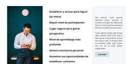 Página HTML Para Entrenador De Negocios