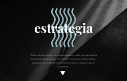 Estrategia - Plantilla De Sitio Web Móvil