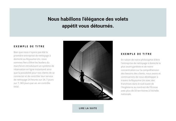 Développement et mise en œuvre Modèles de constructeur de sites Web