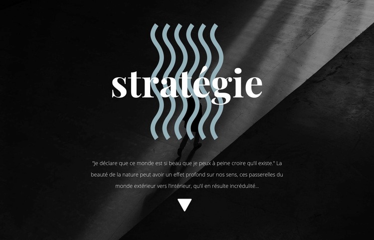Stratégie Maquette de site Web