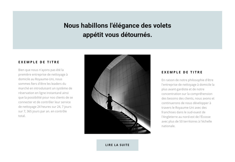 Développement et mise en œuvre Modèle de site Web