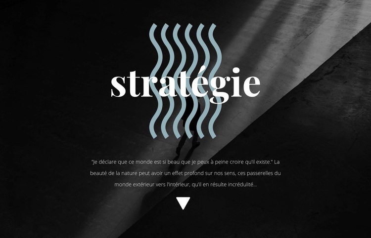 Stratégie Modèle d'une page