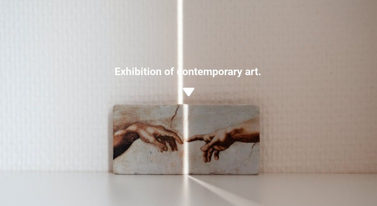 Exhibition of paintings Homepage Design