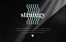 Awesome HTML5 Template For Strategy