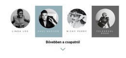 Bootstrap HTML A Következőhöz: Négy Ember A Csapatból