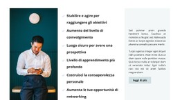 Pagina HTML Per Allenatore Di Affari