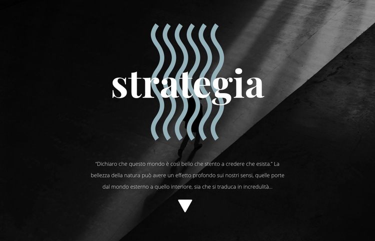 Strategia Modello di sito Web