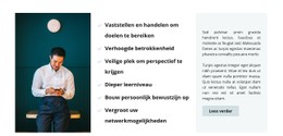 Pagina-HTML Voor Bedrijfscoach