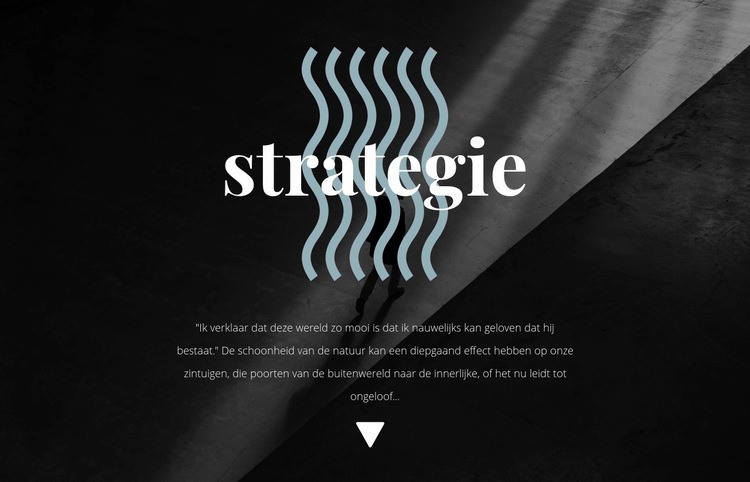 Strategie Sjabloon voor één pagina