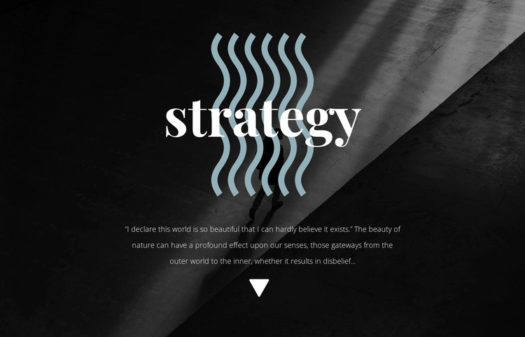 Strategy One Page Template