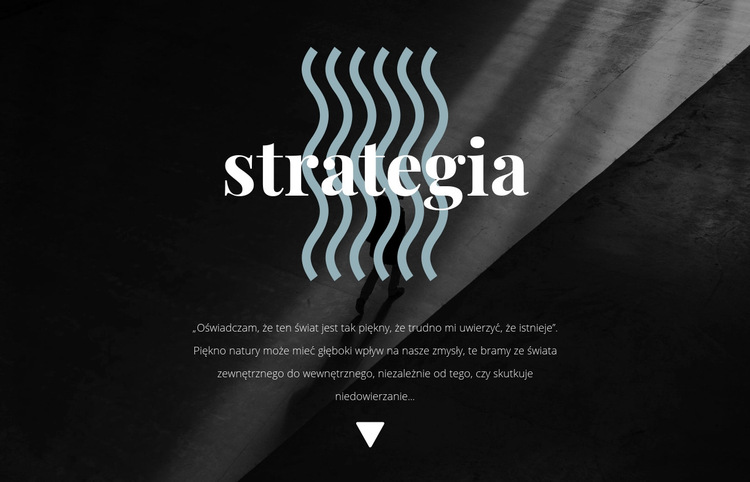 Strategia Szablon witryny sieci Web