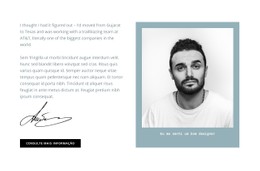 A História Do Nosso Designer Modelo HTML5