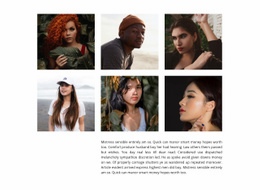 Six Team Members - Custom Web Page Design