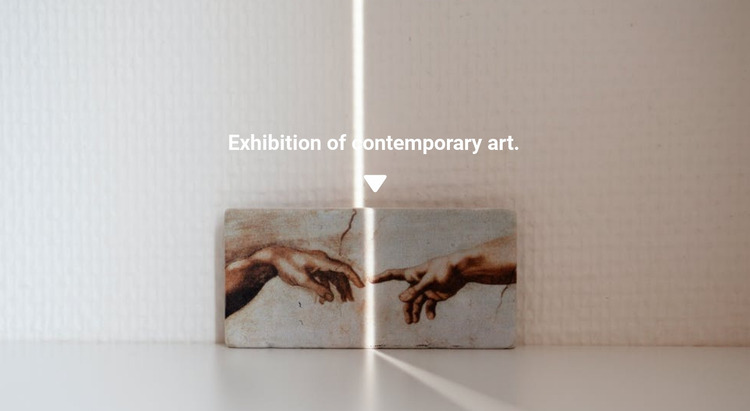 Exhibition of paintings Website Mockup