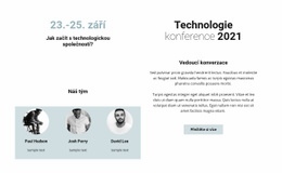 Technologická Konference 2021 – Přizpůsobitelná Šablona