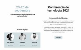 Conferencia De Tecnología 2021 - Maqueta De Diseño Web