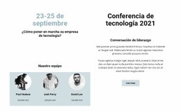 Conferencia De Tecnología 2021 - Plantilla Personalizable